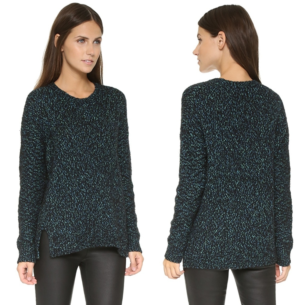 Vince Multicolor Marled Wool Blend Sweater